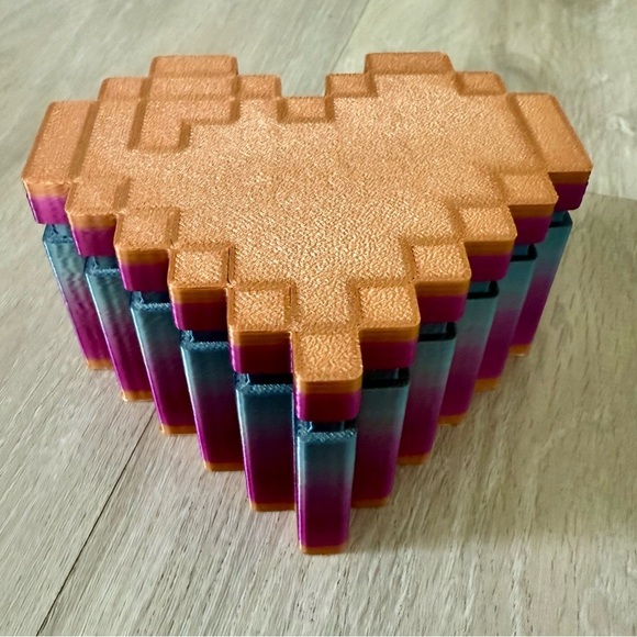 3D Printed Frustration Heart Jewelry Box Valentines Gift - Picture 12 of 15